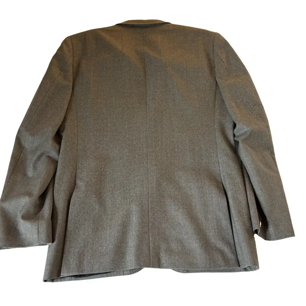 J.Crew Ludlow Blazer 38R 100% Italian Wool Gray Vitale Barberis Canonico